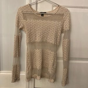 forever 21 see through long sleeve top